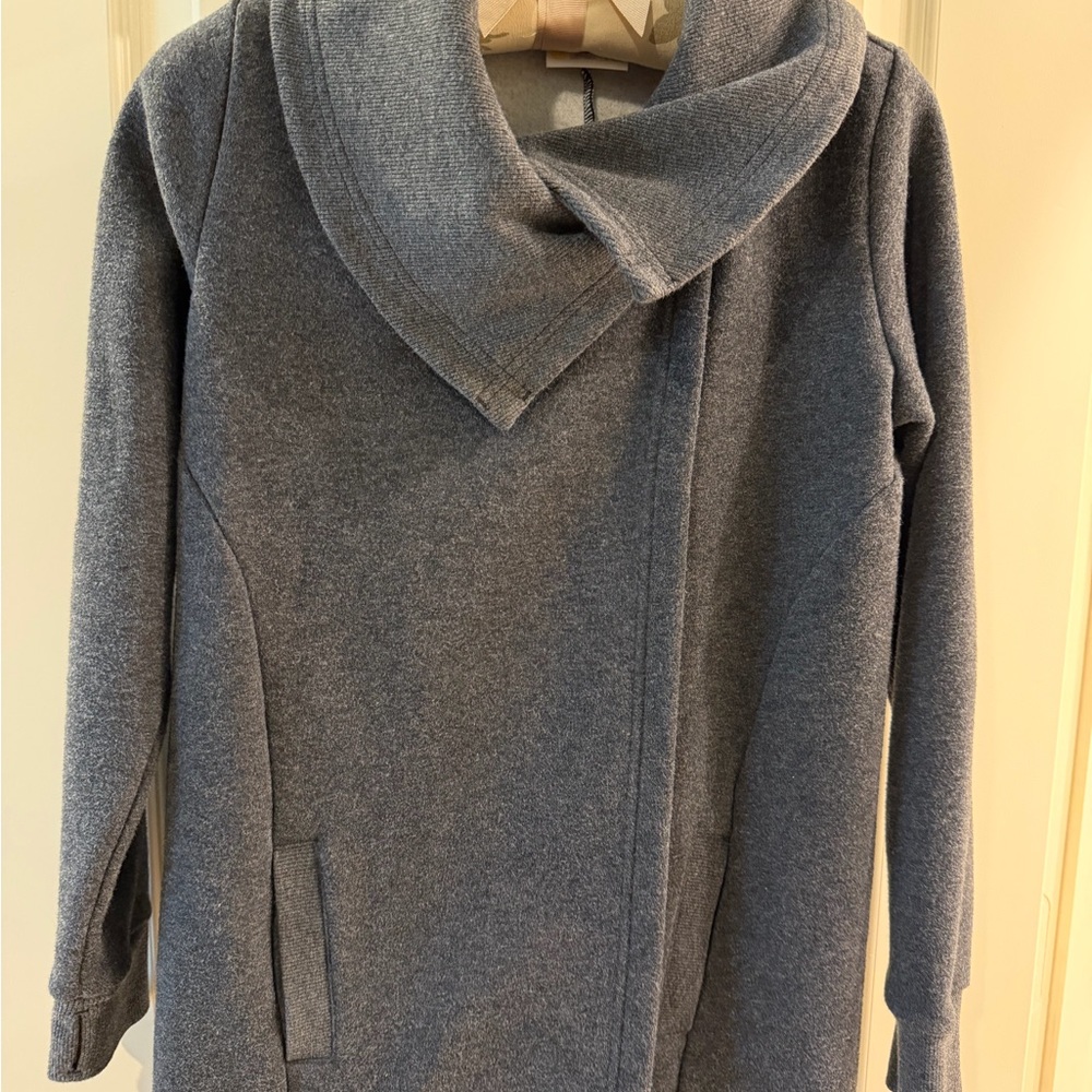 Zella Girls’ Charcoal Hooded Teddy Jacket